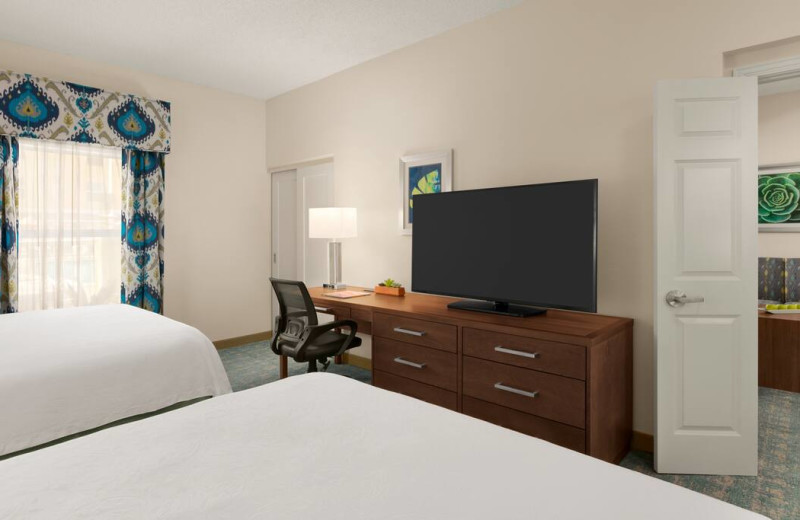 Guest room at Homewood Suites by Hilton Ft. Myers.