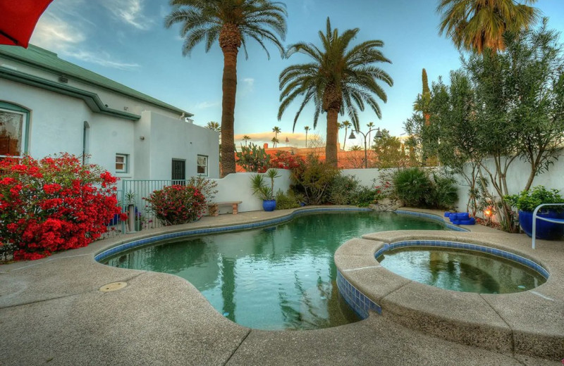 Outdoor pool at The Blenman Inn.