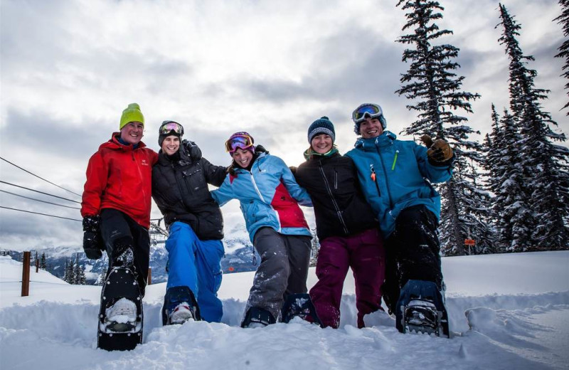 Skiing at Glacier House Resort.