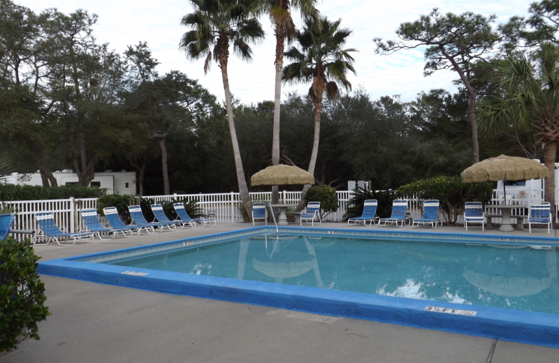 Outdoor pool at Navarre Beach Campground.