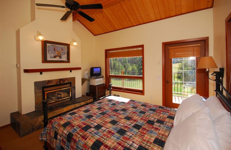 Lodge bedroom at Bear Creek Lodge.