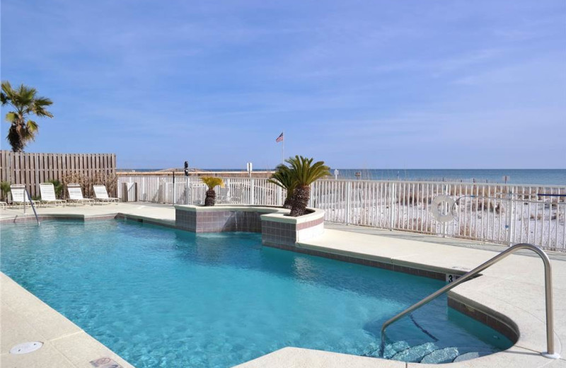 Rental pool at Gulf Shores Rentals.