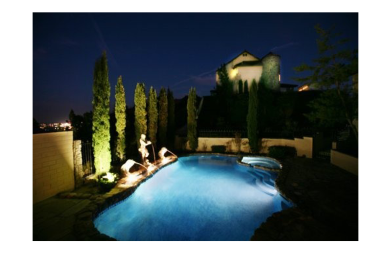 Outdoor pool at California Castle.