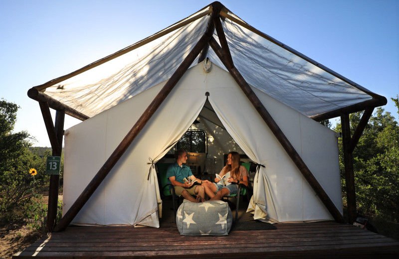 Glamping at Zion Ponderosa Ranch Resort.