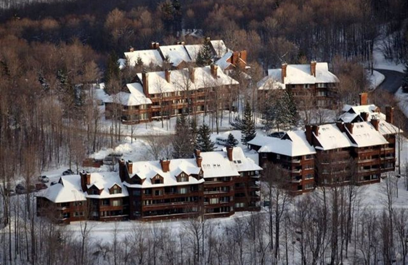 Aerial view of Highridge Condominiums.