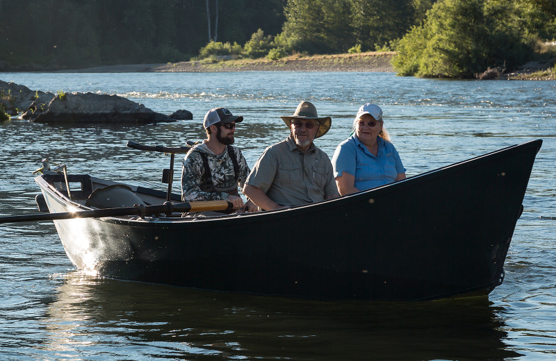 Fishing at Morrison's Rogue River Lodge.