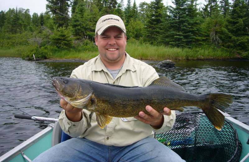 Fishing at Uchi Lake Lodge.