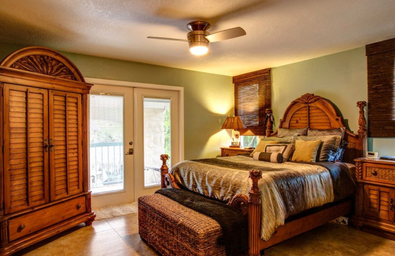 Rental bedroom at Tri Power Resort Rentals.