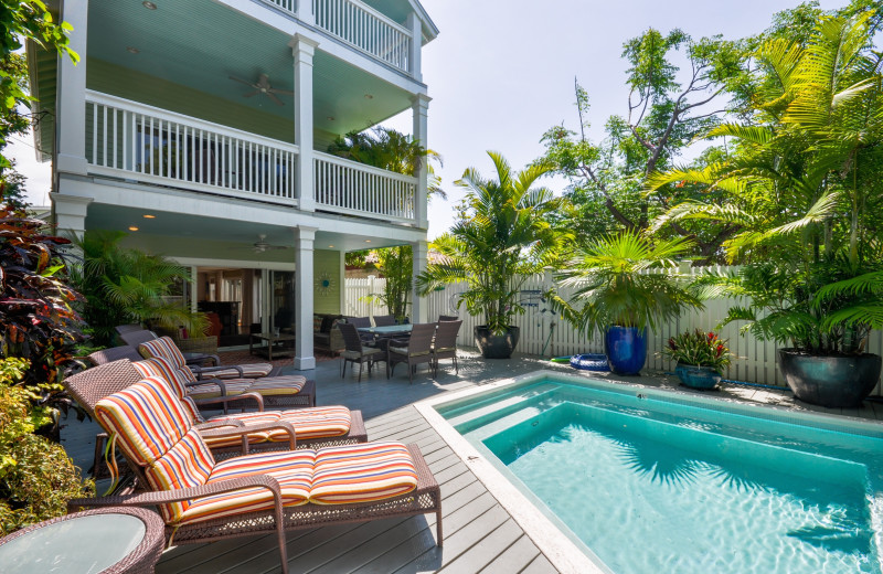 Rental pool at Rent Key West Vacations.