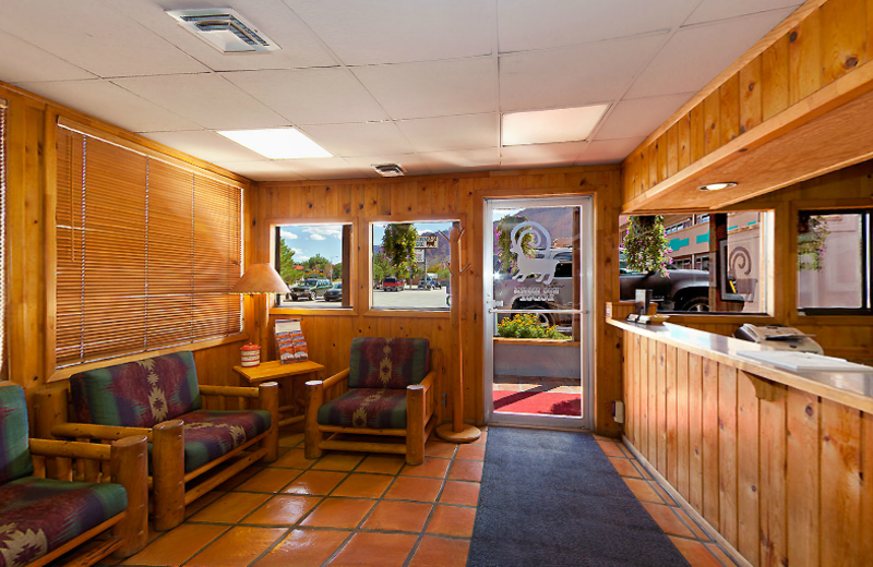 Lobby view at Big Horn Lodge.