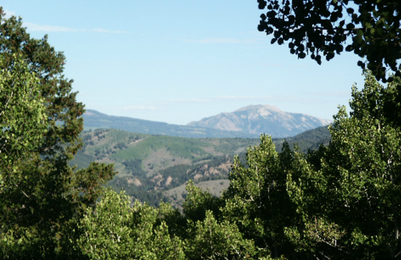 Mountain views at Harmels Ranch Resort.