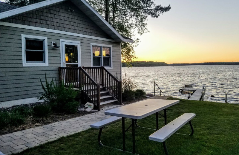 Cabin exterior at Lakeland Rental Management.