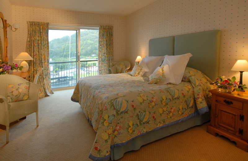 Guest room at Crinan Hotel.