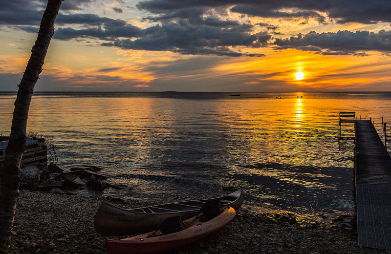 Sunset at The Shallows Resort.