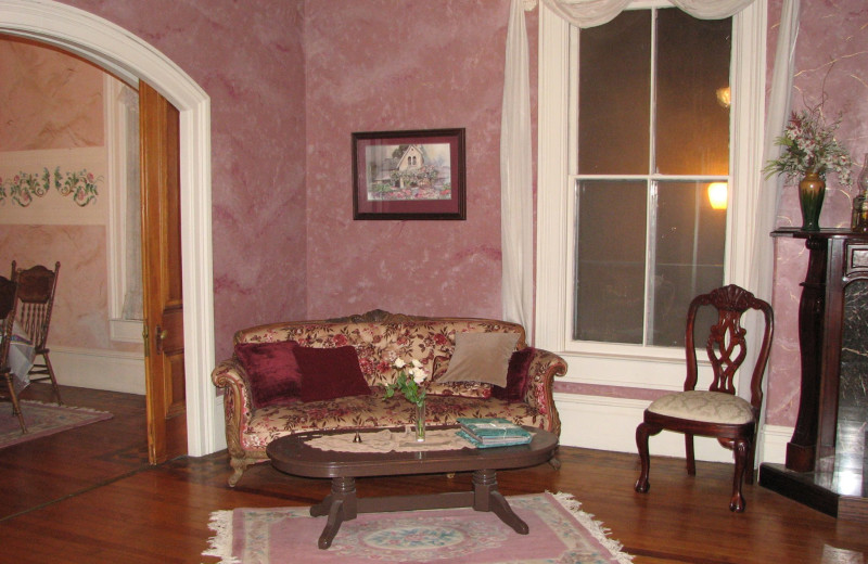 Living room at Pine Gables Bed 