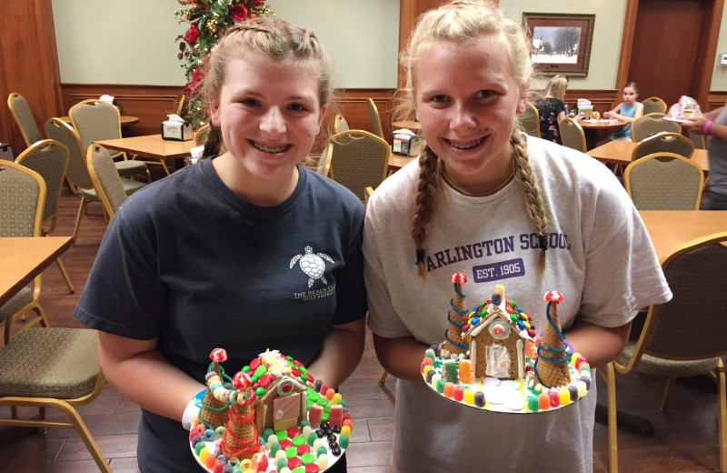 Gingerbread house  decorating at The Inn at Christmas Place.