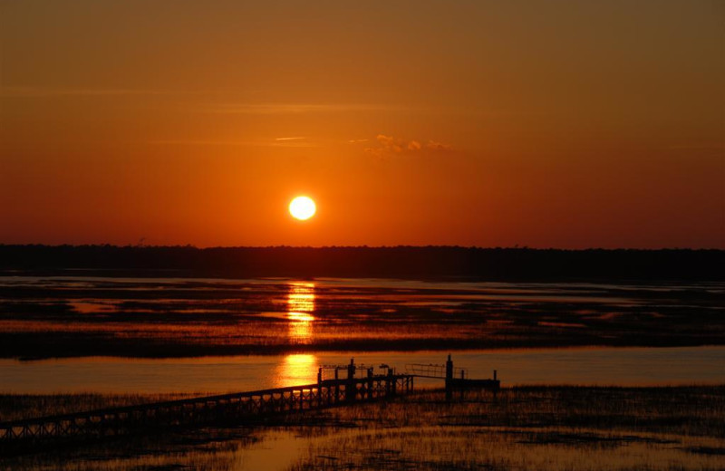 Sunset at Myrtle Beach Vacation Rentals.