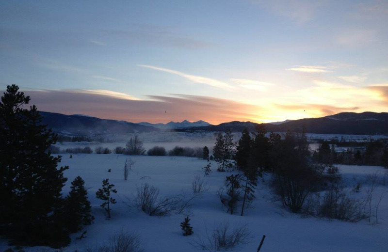 Sunrise at Frisco Lodge.