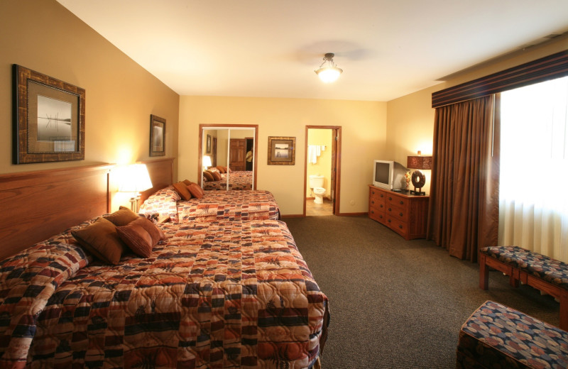 Guest room at Arrowwood Resort.