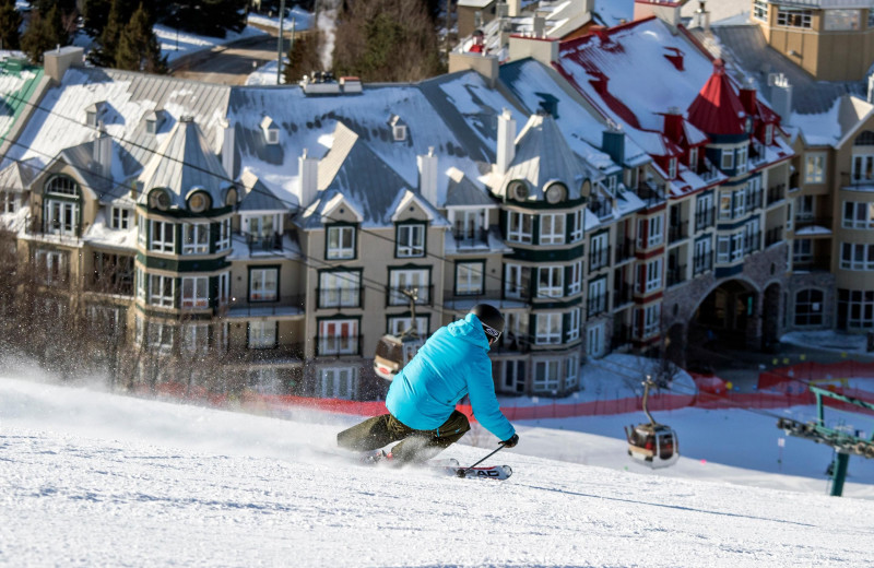 Skiing at Fairmont Tremblant Resort.