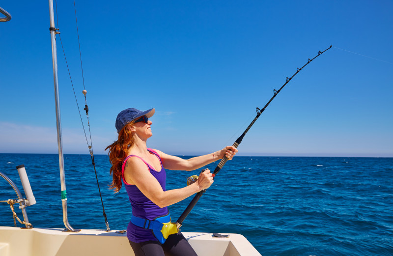 Fishing at Ocean Terrace Condominium.