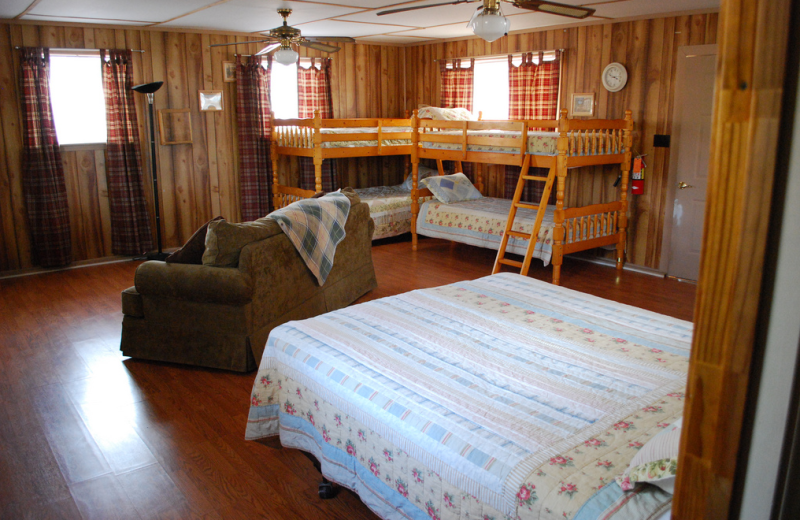 Cabin interior at Yogi on the Lake.