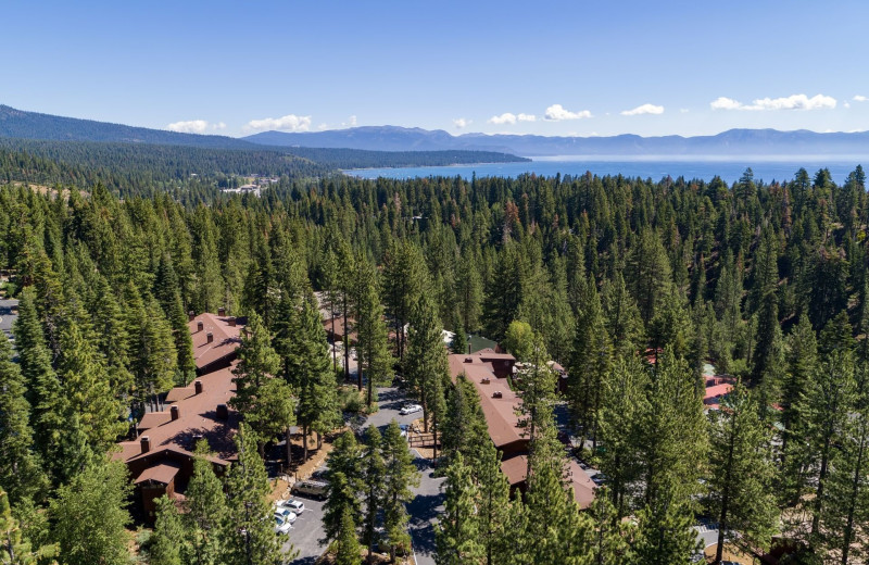 Aerial view of Granlibakken Resort.