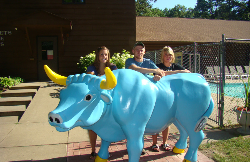 Babe the Blue Ox sculpture at Gull Four Seasons Resort.