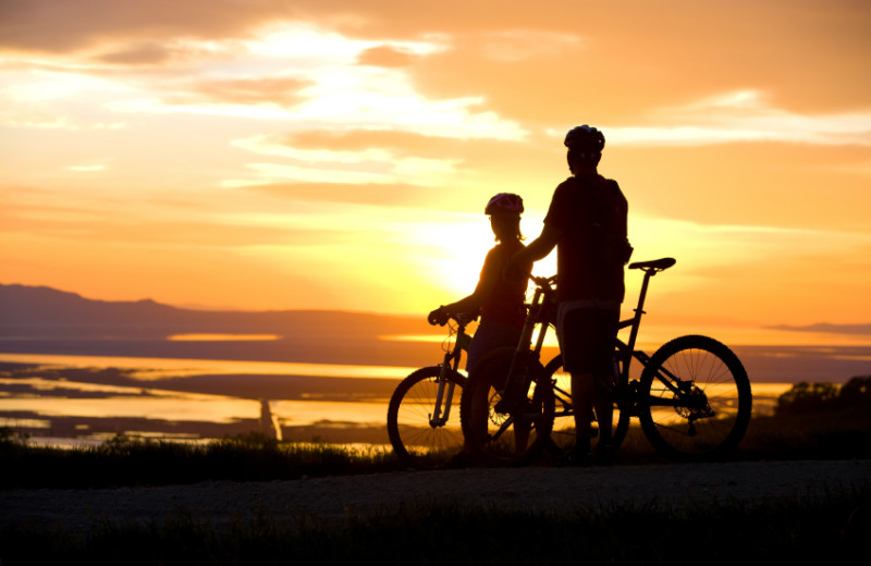 Biking at Edgewater Resort.