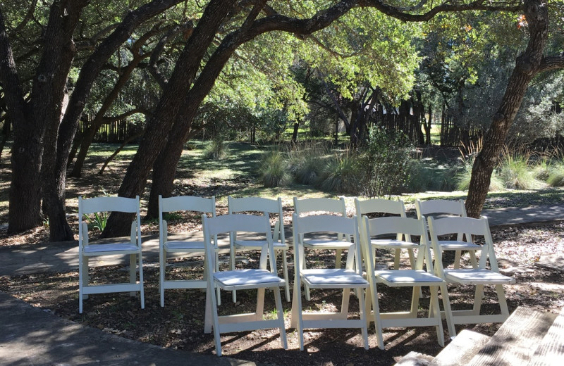 Wedding ceremony at Cabin 71.