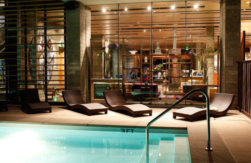Indoor pool at h2hotel.