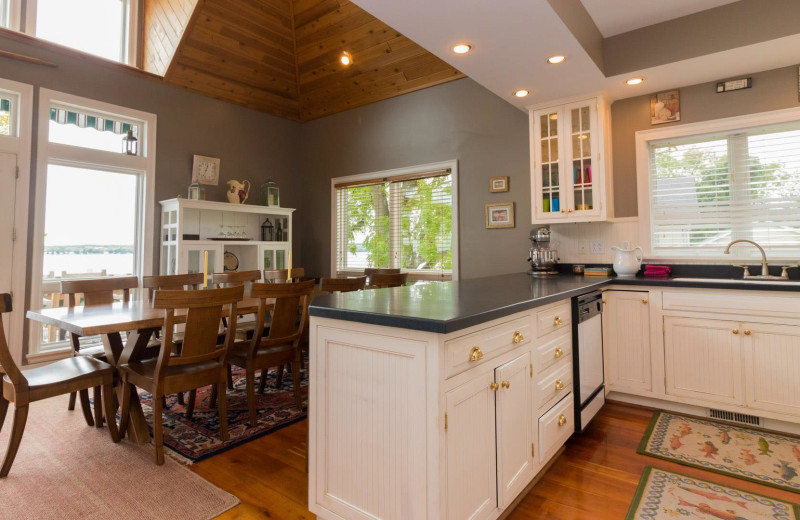 Rental kitchen at Finger Lakes Premiere Properties.