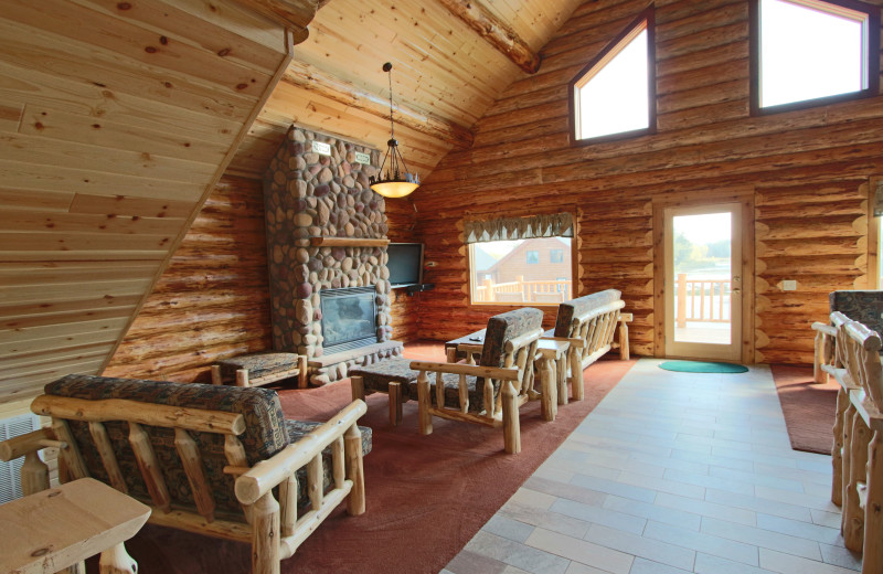 Interior view of Zippel Bay Resort.