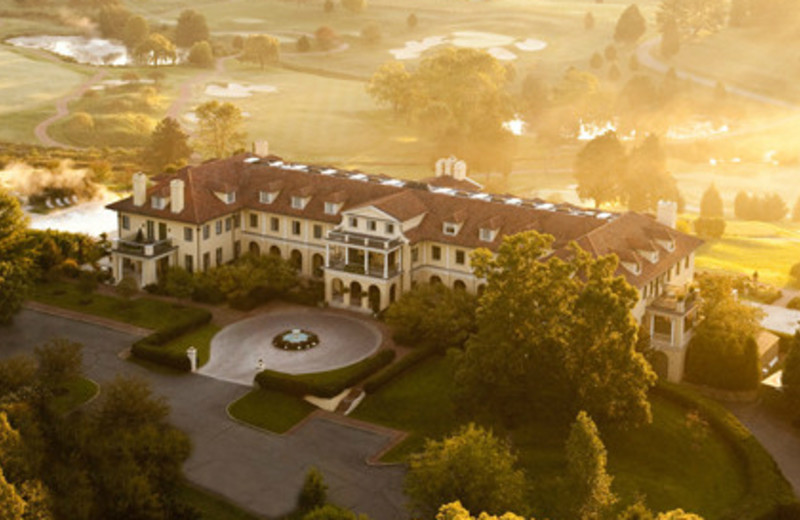 Arial view at Keswick Hall.