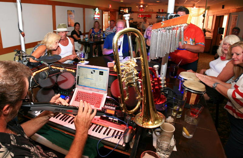 Entertainment at Holiday Isle Oceanfront Resort. 