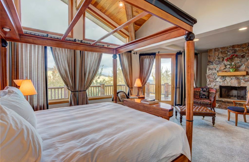 Rental bedroom at Alpine Ski Properties.