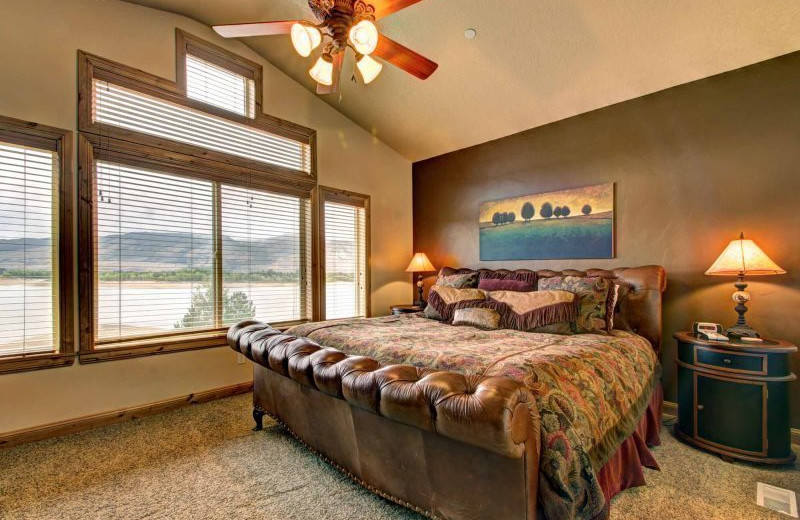 Rental bedroom at Lakeside Resort Properties.