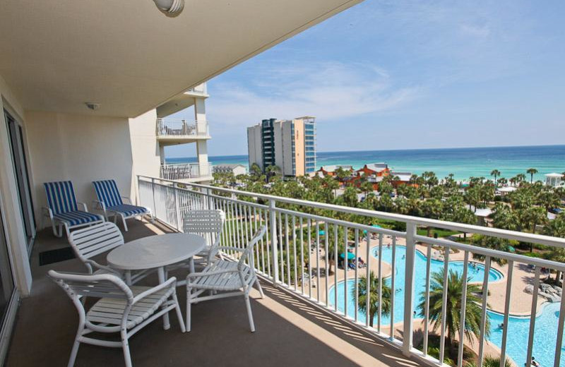 Rental balcony at Sterling Shores.