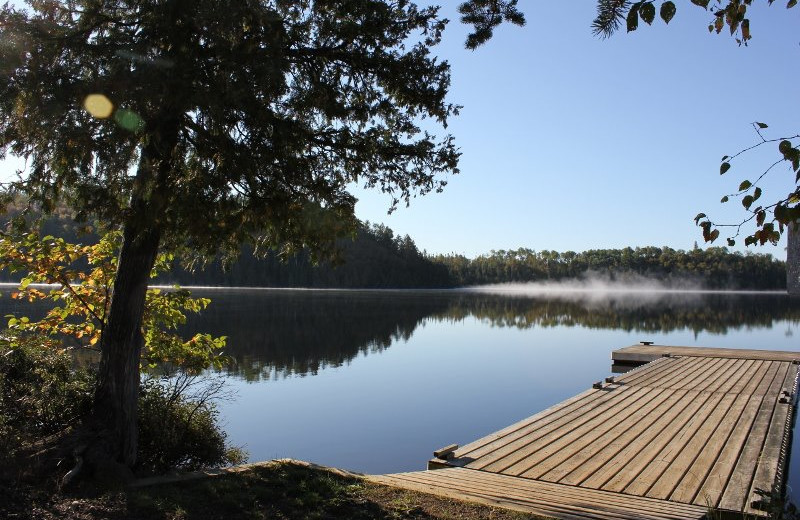 Dock view at Golden Eagle Lodge.