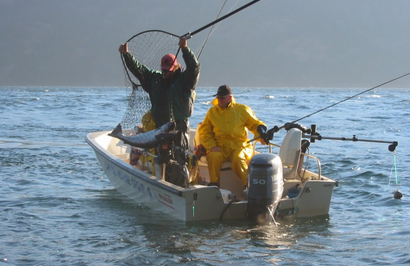 Fishing at April Point Lodge and Fishing Resort.