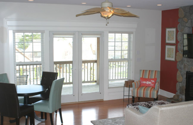 Cottage interior at Sheepscot Harbour Village & Resort.