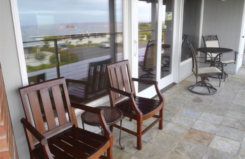 Rental patio at Gearhart by the Sea.