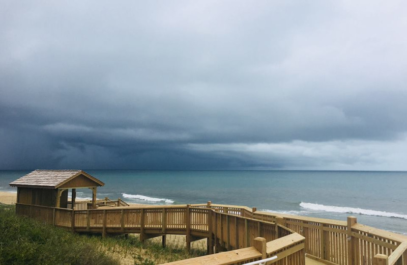 Boardwalk at Ramada Plaza Nags Head Oceanfront.