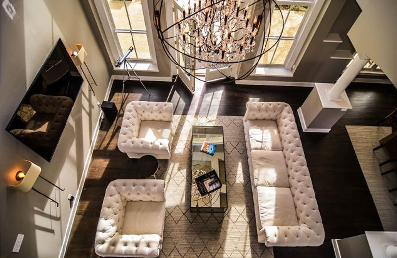 Rental living room at Lake Travis & Co.
