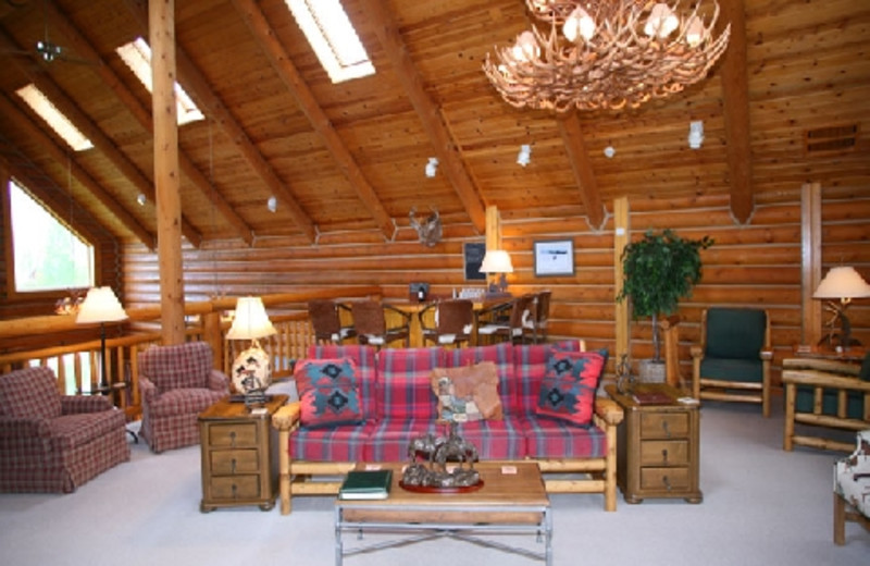 Interior of The Hideout Lodge & Guest Ranch.