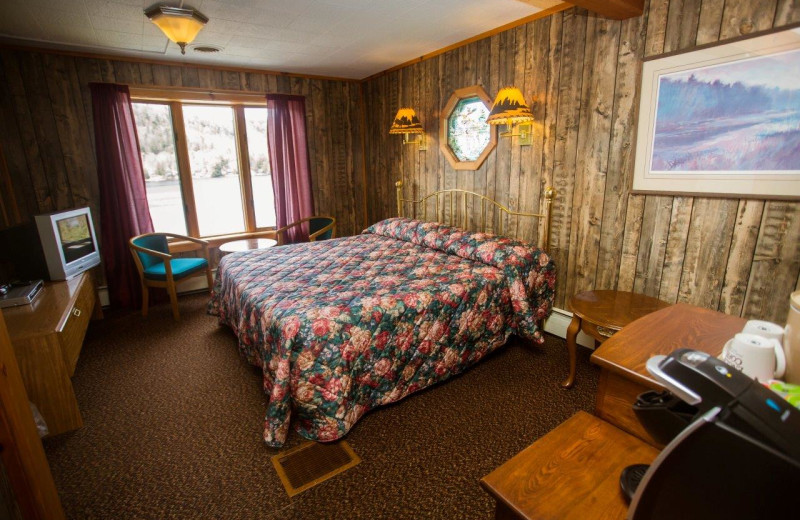 Guest room at Big Moose Inn.