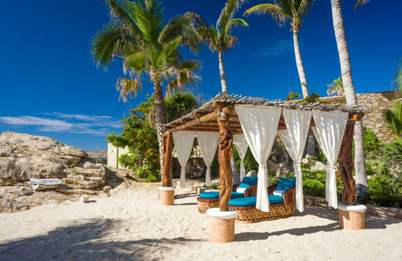 Beach cabana at Sun Cabo Vacations.