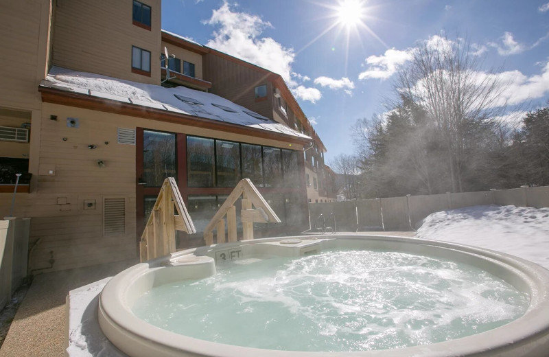 Hot tub at Black Bear Lodge.