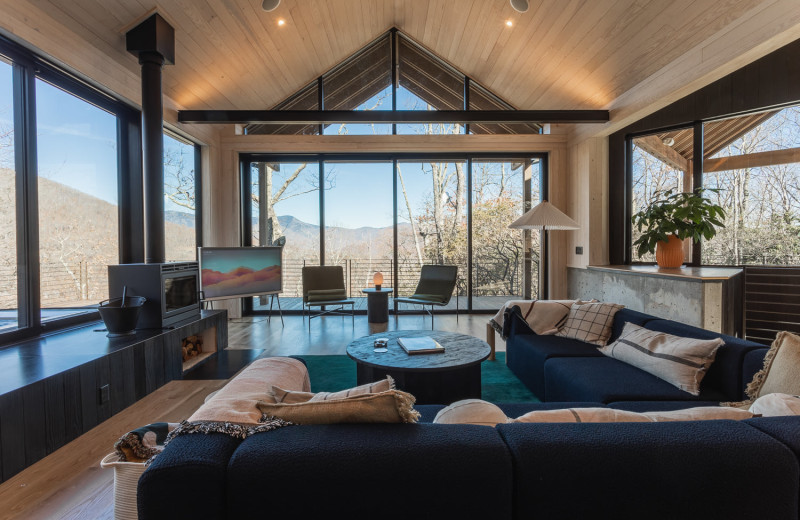 Rental living room at Yonder Luxury Vacation Rentals.