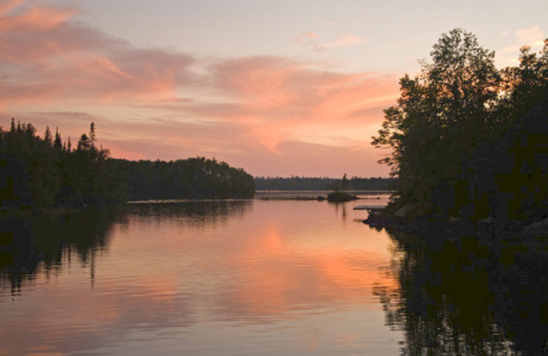 Beautiful sunset at Nor'Wester Lodge.